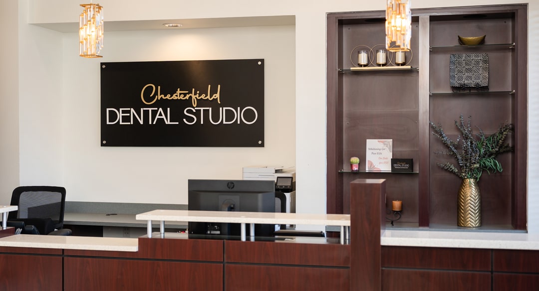 filling out a contact form for a dentist appointment at Chesterfield Dental Studio